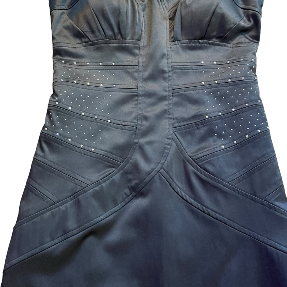 XOXO Mini Dress Womens 4 Jr 5-6 Black Studded 90s Y2K Party Whimsygoth Edgy NWT - Picture 4 of 16
